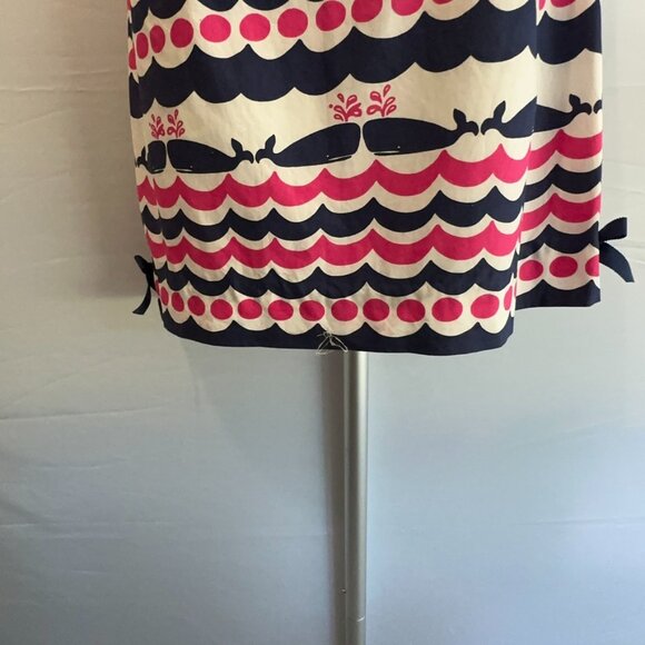 Lilly Pulitzer Delia Resort Whales and Waves Sleeveless Shift Dress Size 4 - Picture 13 of 15